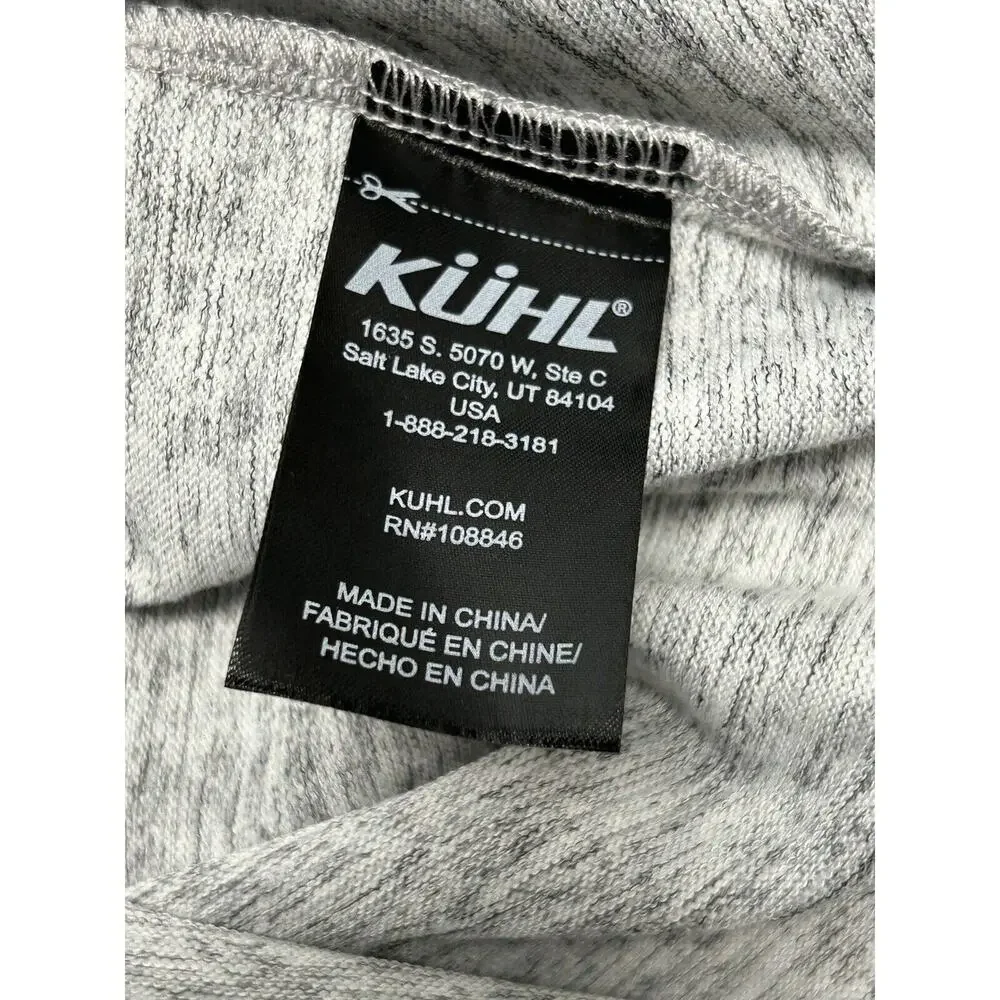 Kuhl Girls Funnel Neck Lea Pullover Size M - 10 Gray with Pockets Midlayer